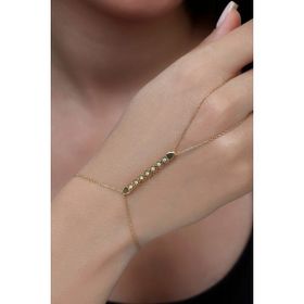 18K Altın Kaplamalı 925 Ayar Gümüş Çiçek Dizisi Şahmeran