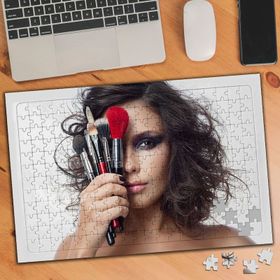 1907 Makyajı Yapılmış Manken 240 Parça Puzzle Yapboz