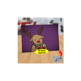 191 Huzurla Tebbesüm Eden Geyik 99 Parça Puzzle Yapboz Tablo