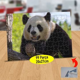 19135190 Ağaçtaki Tatlı Panda 99 Parça Puzzle Yapboz Tablo