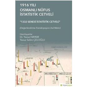 1916 Yılı Osmanlı Nüfus İstatistik Cetveli - Yavuz Haykır