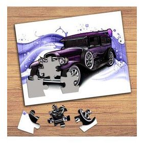 19221 Nostalji Klasik Araba Çocuklara Özel Puzzle Yapboz Tablo