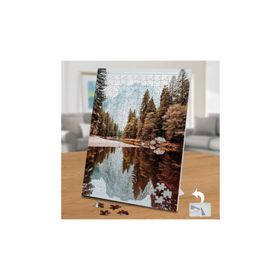 1926 Göl Kenarı Ağaçlıklar Kamp 240 Parça Puzzle Yapboz