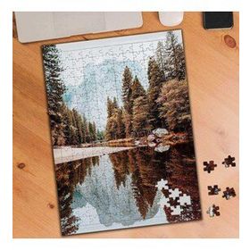 1926 Göl Kenarı Ağaçlıklar Kamp 240 Parça Puzzle Yapboz