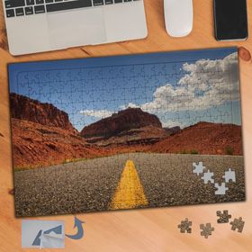 193 Taş Kayalıklar ve Uzayan Yol 240 Parça Puzzle Yapboz Tablo
