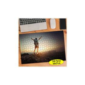 19362628 Gün Batımında Zirvedeki Adam 240 Parça Puzzle Yapboz