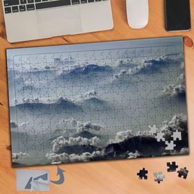 194 Gökyüzünde Bulut Manzarası 240 Parça Puzzle Yapboz Tablo