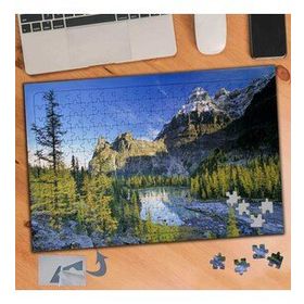 195 Uzun Kısa Ağaçlar ve Dağlar 240 Parça Puzzle Yapboz Tablo