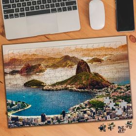 1963744 Tatil Beldesi Ada Deniz 240 Parça Puzzle Yapboz
