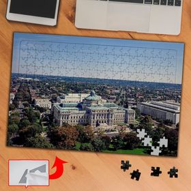 196U Şehir Havadan Çekim Bahçe 240 Parça Puzzle Yapboz Tablo