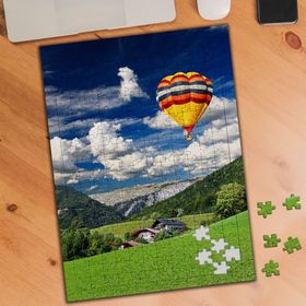 19706416 Doğa Manzarası ve Hava Balonu 240 Parça Puzzle Yapboz