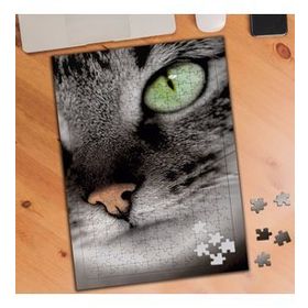 19706421 Yakın Çekim Kedi Sevimli Hayvan 240 Parça Puzzle Yapboz