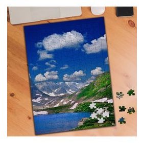 19706465 Dağlar ve Göl Doğa Manzarası 240 Parça Puzzle Yapboz