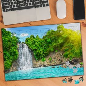 19706467 Dere ve Ağaç Manzarası 240 Parça Puzzle Yapboz