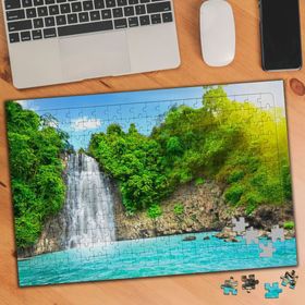 19706467 Dere ve Ağaç Manzarası 240 Parça Puzzle Yapboz