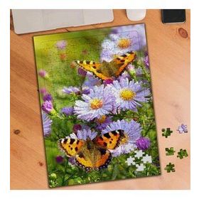 19706483 Renkli Çiçekler ve Kelebekler 240 Parça Puzzle Yapboz