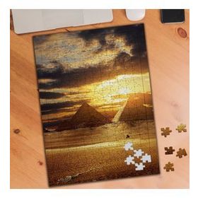 19706487 Piramitler ve Bulutlu Gökyüzü 240 Parça Puzzle Yapboz