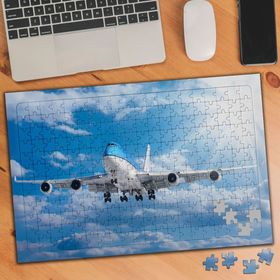 19706489 Mavi Gökyüzünde Süzülen Uçak 240 Parça Puzzle Yapboz