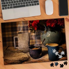 1974841 Kahve Keyfi Soğuk Hava Sıcak Kahve 240 Parça Puzzle Yapboz