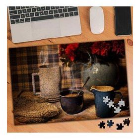 1974841 Kahve Keyfi Soğuk Hava Sıcak Kahve 240 Parça Puzzle Yapboz
