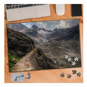 199 Dağ Yamaçlarında Patika Yol 240 Parça Puzzle Yapboz Tablo