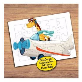 1993 Pilot Zürafa Hayvan Çocuklara Özel Puzzle Yapboz Tablo