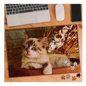 1995961 Uyuyan Sevimli Kedi 240 Parça Puzzle Yapboz