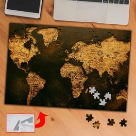 1F73B Eski Dünya Haritası 240 Parça Puzzle Yapboz Tablo