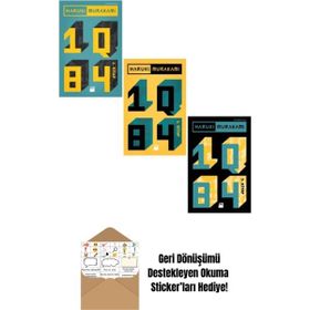 1Q84 - 3 Kitap Set - Haruki Murakami + Okuma Sticker'ları