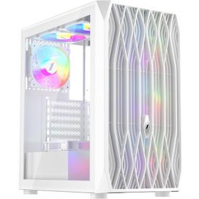 1stplayer Ariya AY7 Beyaz 650W 80+ ARGB 4x12 cm Fan Temperli Cam Mesh USB 3.0 ATX Bilgisayar Kasası