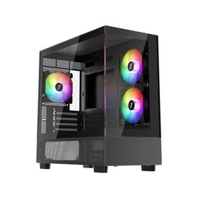 1stplayer Miku Mi5 750W 80+ Atx 3.1 Silver Argb 6x12 cm Fan Temperli Cam USB 3.0 Siyah M-Atx Kasa