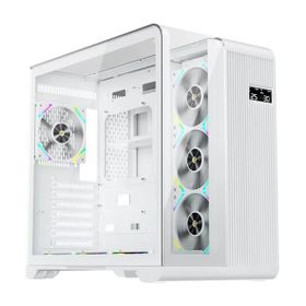 1stplayer RT7 Digital 850W 80+ Gold Full Modüler 4x12 cm ARGB 3 Taraflı Temperli Cam USB 3.0 Type-C Beyaz Atx Kasa