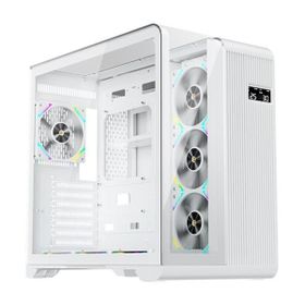 1stplayer RT7 Digital 850W 80+ Gold Full Modüler 4x12 cm ARGB 3 Taraflı Temperli Cam USB 3.0 Type-C Beyaz Atx Kasa