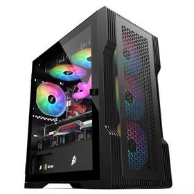 1stplayer Trilobite T3 Siyah 600W 80+ Rainbow 4x12 cm Fan Temperli Cam Mesh USB 3.0 M-ATX Bilgisayar Kasası