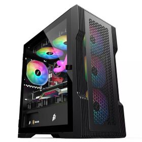 1stplayer Trilobite T3 Siyah 600W 80+ Rainbow 4x12 cm Fan Temperli Cam Mesh USB 3.0 M-ATX Bilgisayar Kasası