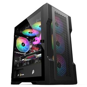 1stplayer Trilobite T3 Siyah 600W 80+ Rainbow 4x12 cm Fan Temperli Cam Mesh USB 3.0 M-ATX Bilgisayar Kasası
