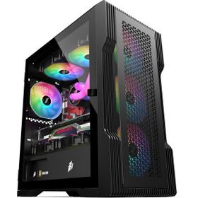 1stplayer Trilobite T3 Siyah 600W 80+ Rainbow 4x12 cm Fan Temperli Cam Mesh USB 3.0 M-ATX Bilgisayar Kasası