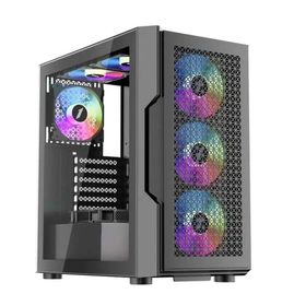 1stplayer Trilobite T7 Siyah 650W 80+ ARGB 4x12 cm Fan Temperli Cam Mesh USB 3.0 ATX Bilgisayar Kasası