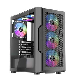 1stplayer Trilobite T7 Siyah 650W 80+ ARGB 4x12 cm Fan Temperli Cam Mesh USB 3.0 ATX Bilgisayar Kasası