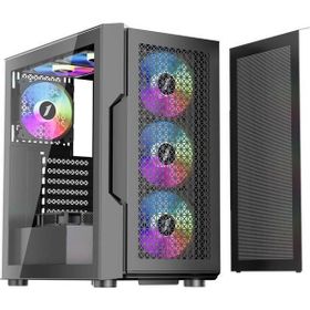 1stplayer Trilobite T7 Siyah 650W 80+ ARGB 4x12 cm Fan Temperli Cam Mesh USB 3.0 ATX Bilgisayar Kasası