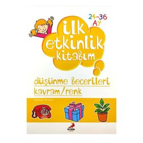 2-3 Yaş Düşünme Becerileri, Kavram ve Renk Kitabı Erdem Yayınları