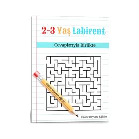 2-3 Yaş Labirent Kitabı - Enine Boyuna Eğitim
