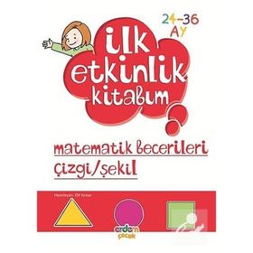 2-3 Yaş Matematik Becerileri, Çizgi ve Şekil Kitabı Erdem Yayınları