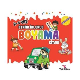 2-4 Yaş Etkinliklerle Boyama Kitabı 1 - Yeti Kitap