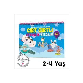 2-4 Yaş Konuşma ve Dikkati Geliştiren Cırt Cırtlı Etkinlik Kitabım Yükselen Zeka Yayınları