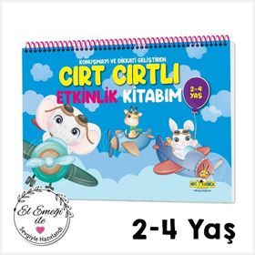 2-4 Yaş Konuşma ve Dikkati Geliştiren Cırt Cırtlı Etkinlik Kitabım Yükselen Zeka Yayınları