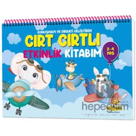 2-4 Yaş Konuşma ve Dikkati Geliştiren Cırt Cırtlı Etkinlik Kitabım Yükselen Zeka Yayınları