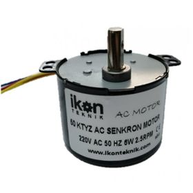 2 5 Rpm 6W Ac Senkron Motor 50Ktyz Kuluçka Çevirme Motoru