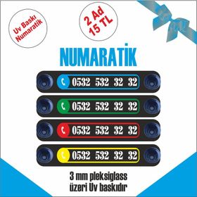 2 Adet Park Numaratik
