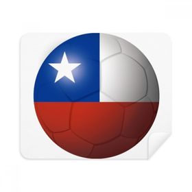 2 Adet Süet Kumaş Şili Ulusal Bayrağı Futbol Futbol Telefon Ekran Temizleyici Gözlük Temizleme Bezi